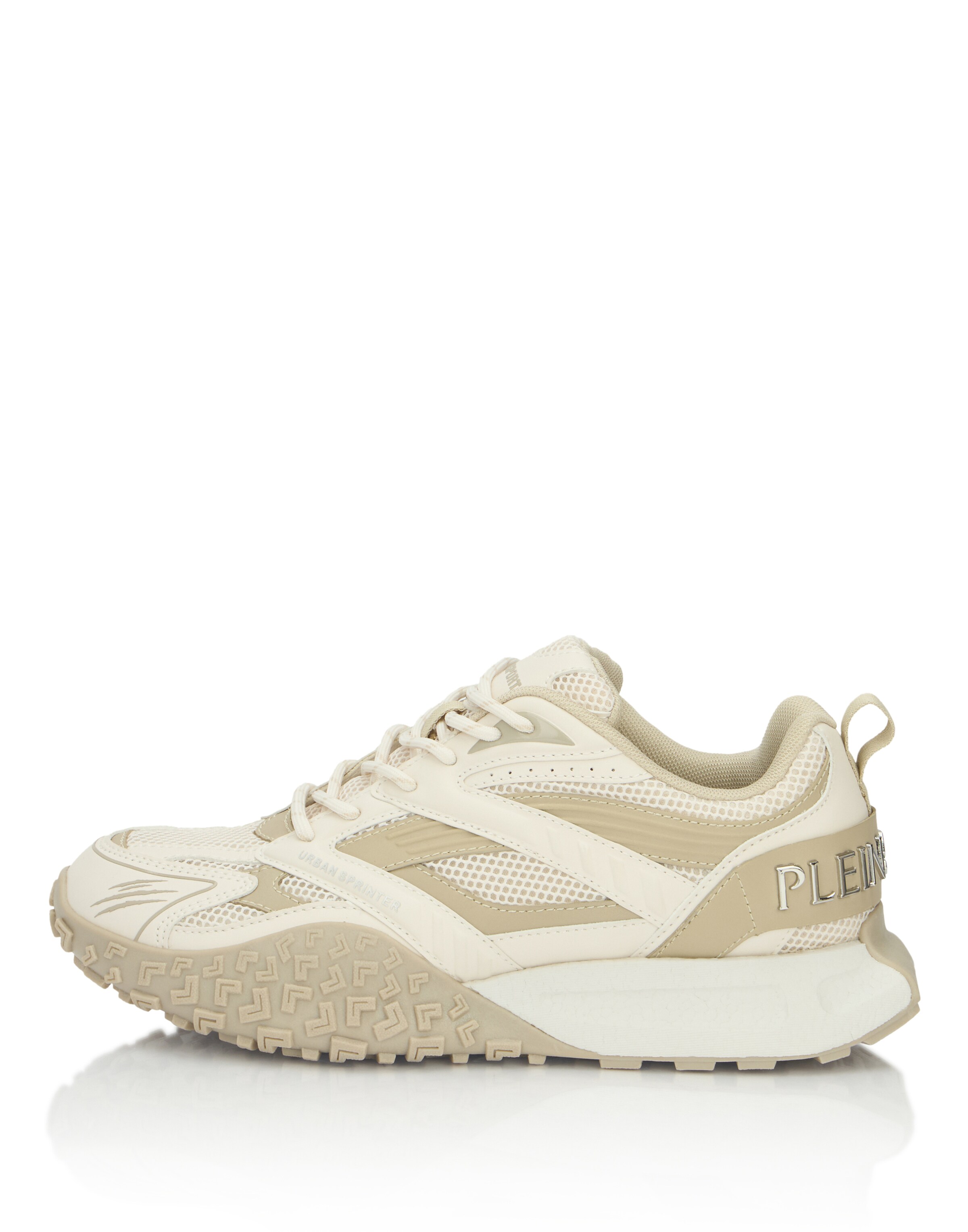 Sneaker bassa 'Urban Sprinter' di Plein Sport in beige: frontale