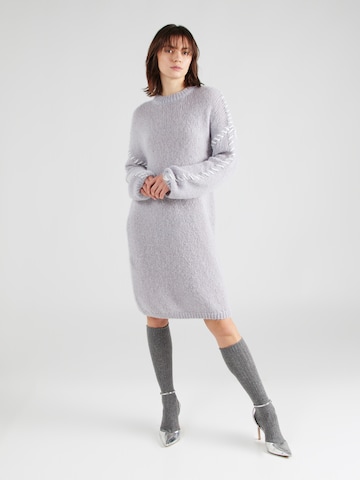 VILA Knitted dress 'Choca New' in Grey: front