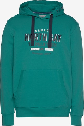 Tom Tailor Polo Team Sweatshirt in Green: front