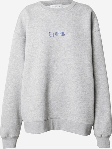 Sweat-shirt OH APRIL en gris : devant