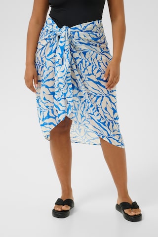 KAFFE CURVE - Toalla de playa 'Lea' en azul: frente