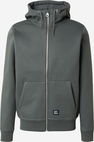 Veste de survêtement Vintage Industries en gris : devant