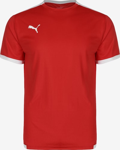 PUMA T-Shirt fonctionnel 'TeamLiga' en rouge / blanc, Vue avec produit