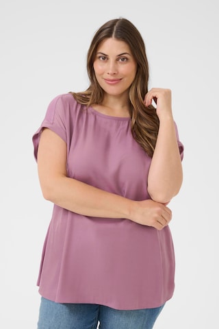 KAFFE CURVE - Blusa 'KCMilia' em rosa: frente