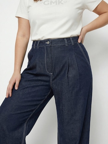 Guido Maria Kretschmer Curvy Bő szár Élére vasalt nadrágok 'Nora' - kék