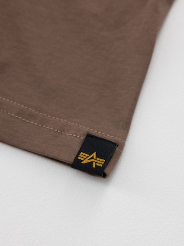 ALPHA INDUSTRIES Shirt in Braun