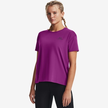 T-shirt fonctionnel 'Rush Energy 2.0' UNDER ARMOUR en violet : devant