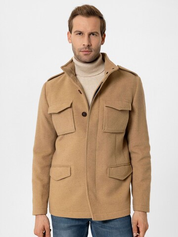 Moxx Paris - Abrigo de entretiempo 'Antonio' en beige: frente