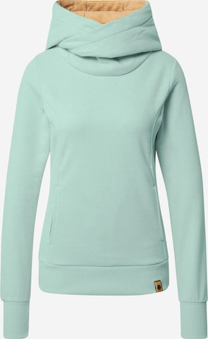 Fli Papigu Sweatshirt 'Schönste Frau in Stadt' in Green: front