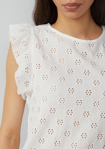 T-shirt QS en blanc