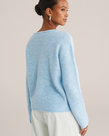 WE Fashion Knit cardigan in Blue