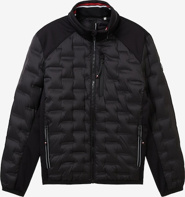 TOM TAILOR Between-Season Jacket in Black: front