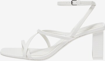 Pull&Bear Remienkové sandále - biela