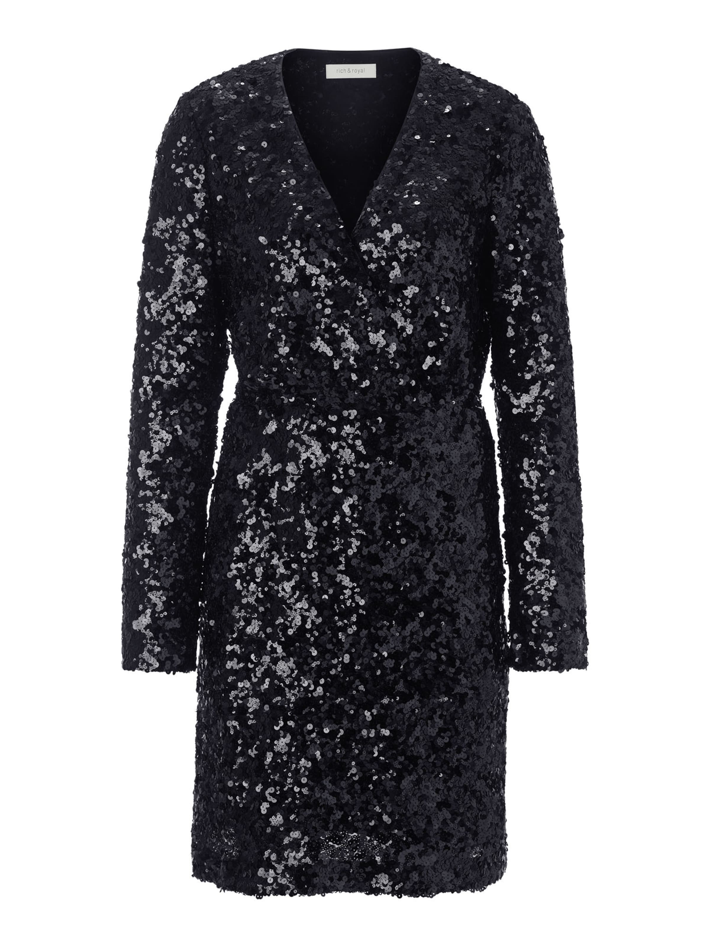 Rich & RoyalHaljina - crna boja: prednji dio