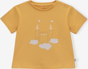 KNOT Shirt 'Castle in the Clouds' in Yellow: front