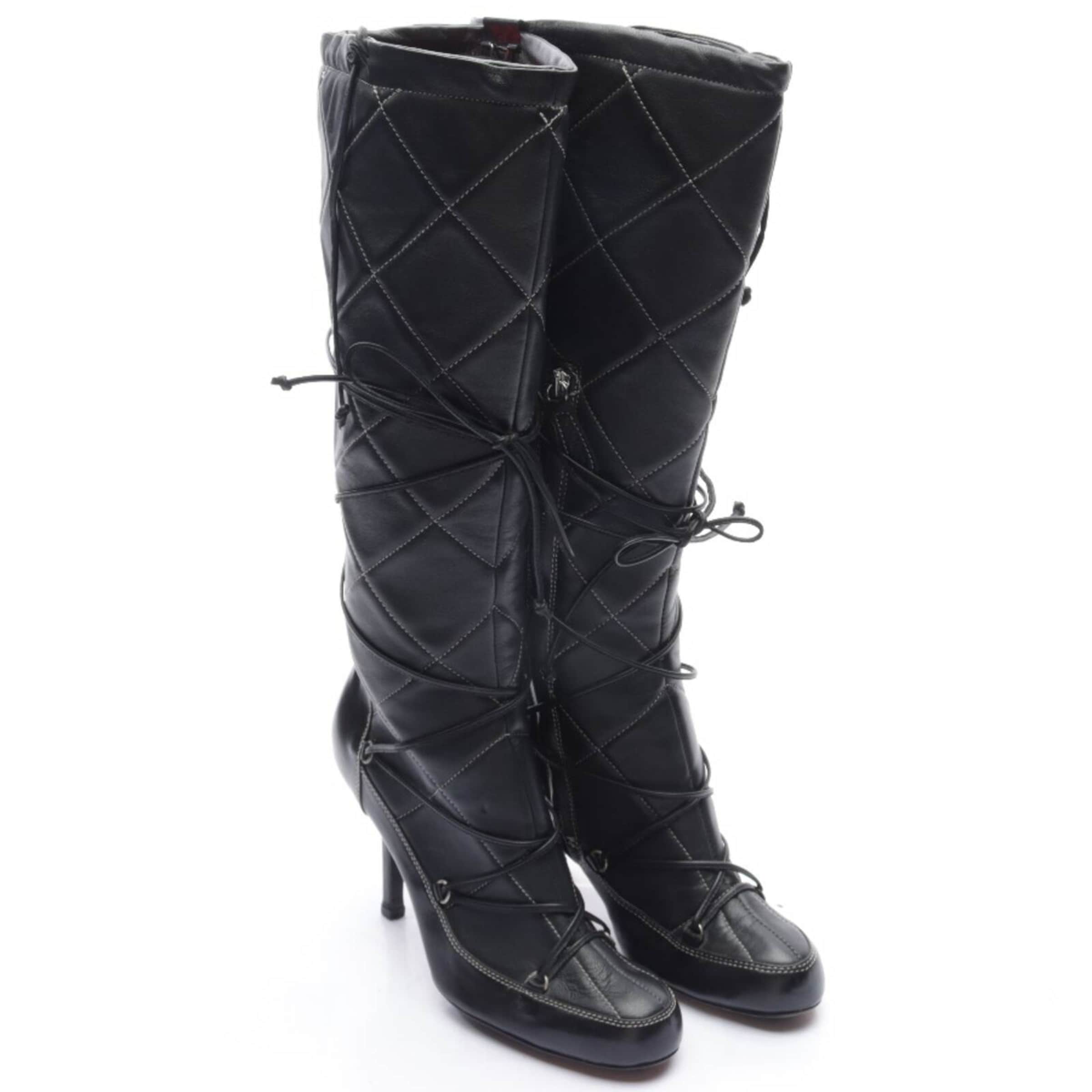 HUGO Stiefel 37 in Schwarz: Vorderseite