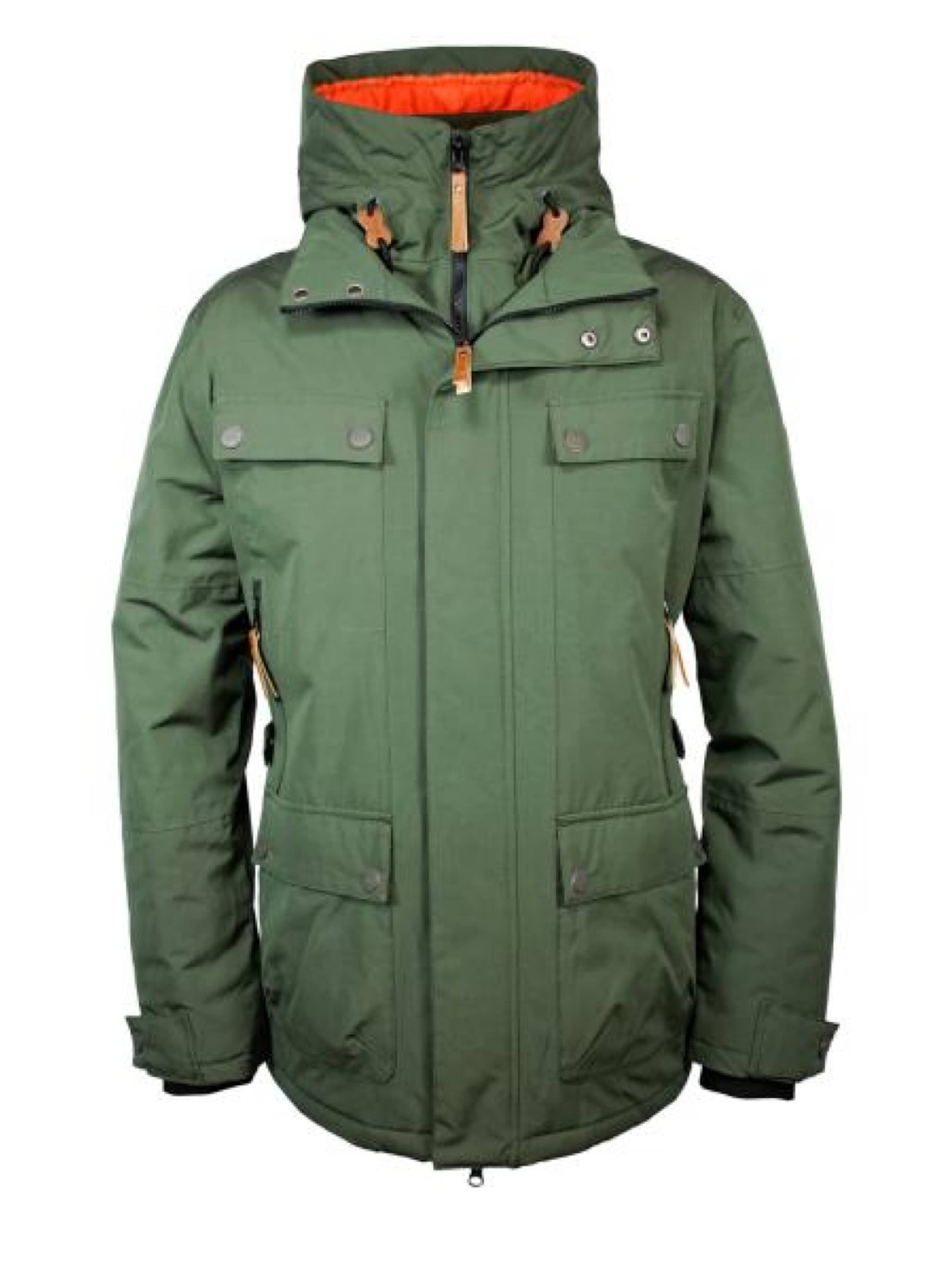 Brigg Outdoor jacket 'Herren Jacke Finn Dunkelgrün' in Green: front