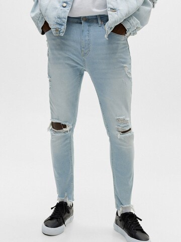 Pull&Bear Slimfit Jeans in Blauw