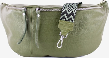 lePelou Gürteltasche 'MILANO' in Grün: Vorderseite