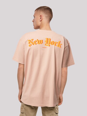 T-Shirt 'New York' F4NT4STIC en orange