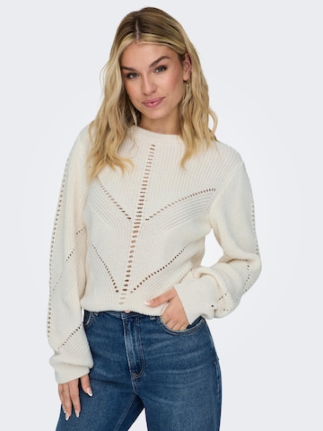 Pull-over 'ELLA' ONLY en blanc