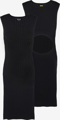 Barbour International Πλεκτό φόρεμα 'Paloma' σε μαύρο: μπροστά