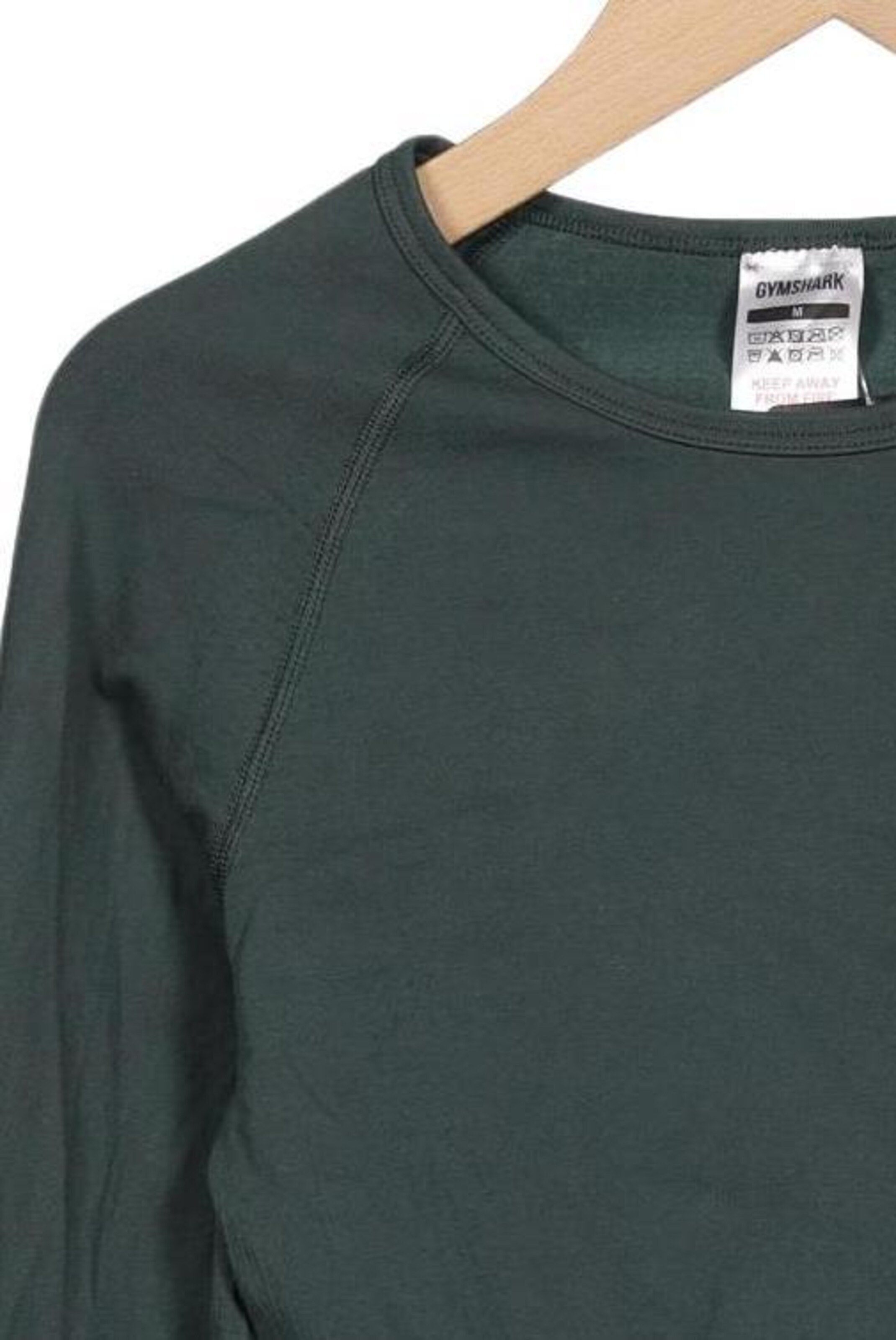 GYMSHARK Langarmshirt M in Grün