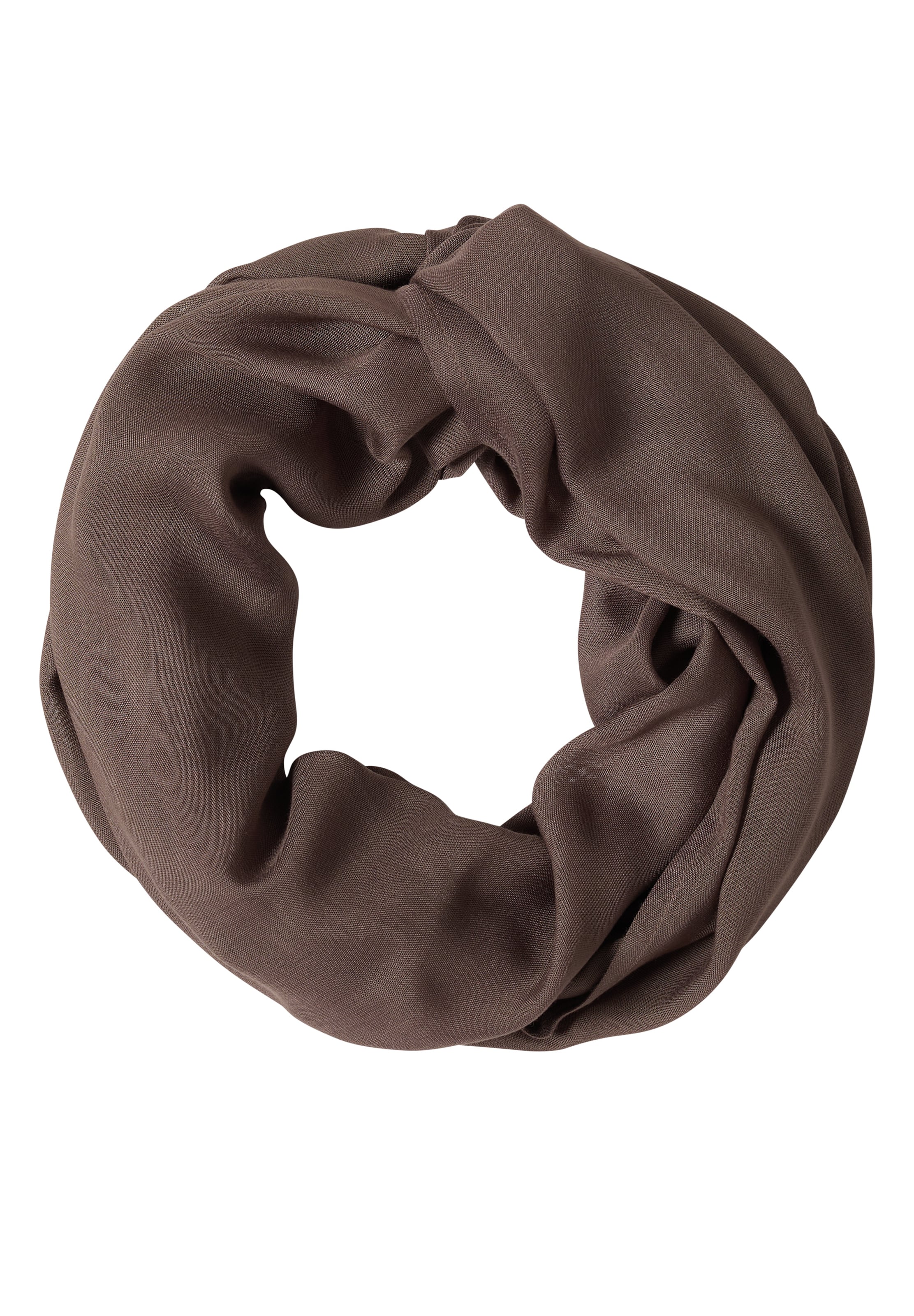 CECIL Loop-Schal in Unifarbe in Beige: Vorderseite