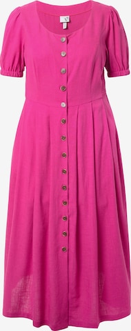 Ulla Popken Kleid in Pink: Vorderseite