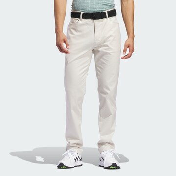 Coupe slim Pantalon de sport 'Go-To' ADIDAS PERFORMANCE en beige : devant