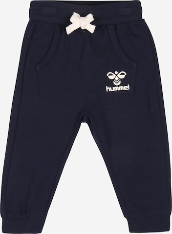 Hummel Tapered Trousers in Black: front