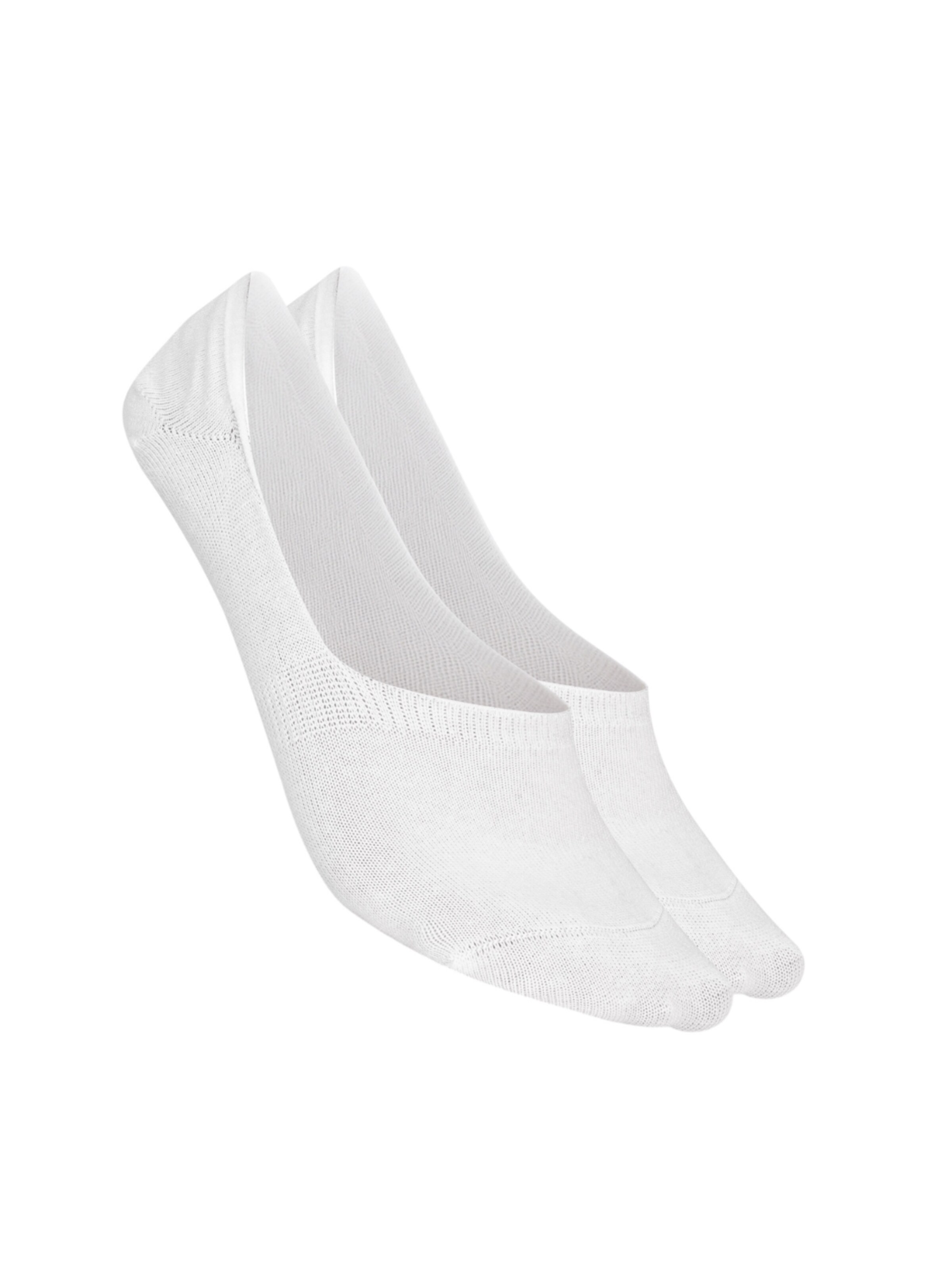 Sukats Ankle socks 'The No Show Invisibles Footies Enkelsokken - 8 Paar' in White