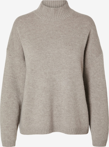 Pull-over 'SLFCILLE' SELECTED en beige : devant