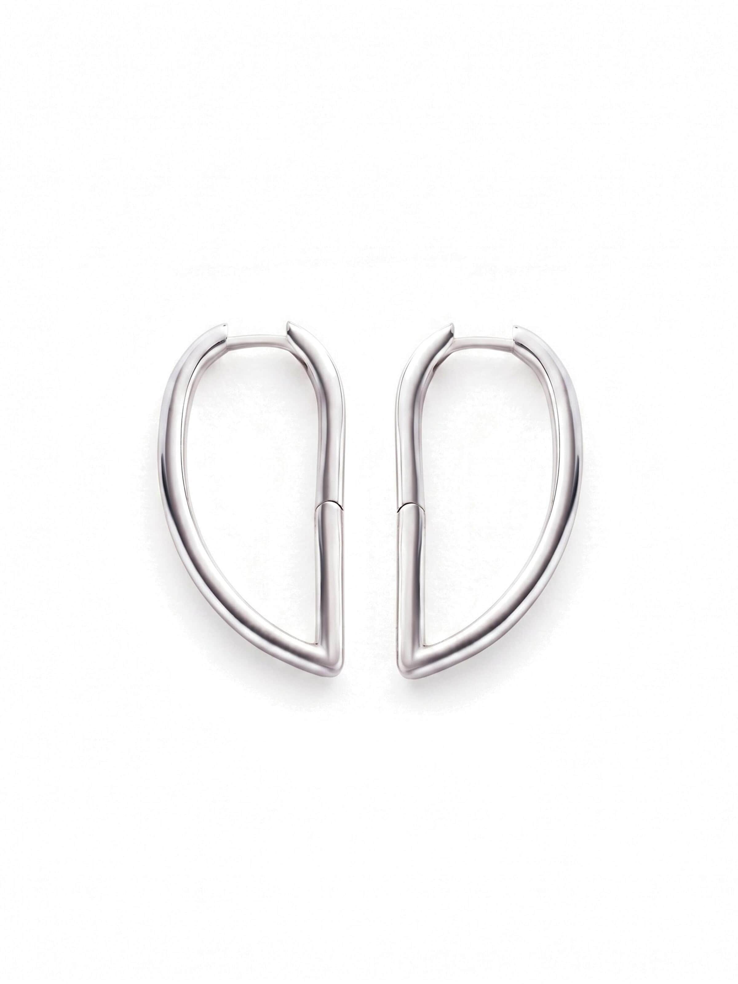 REYTEL Earrings 'DEMI' in Silver: front