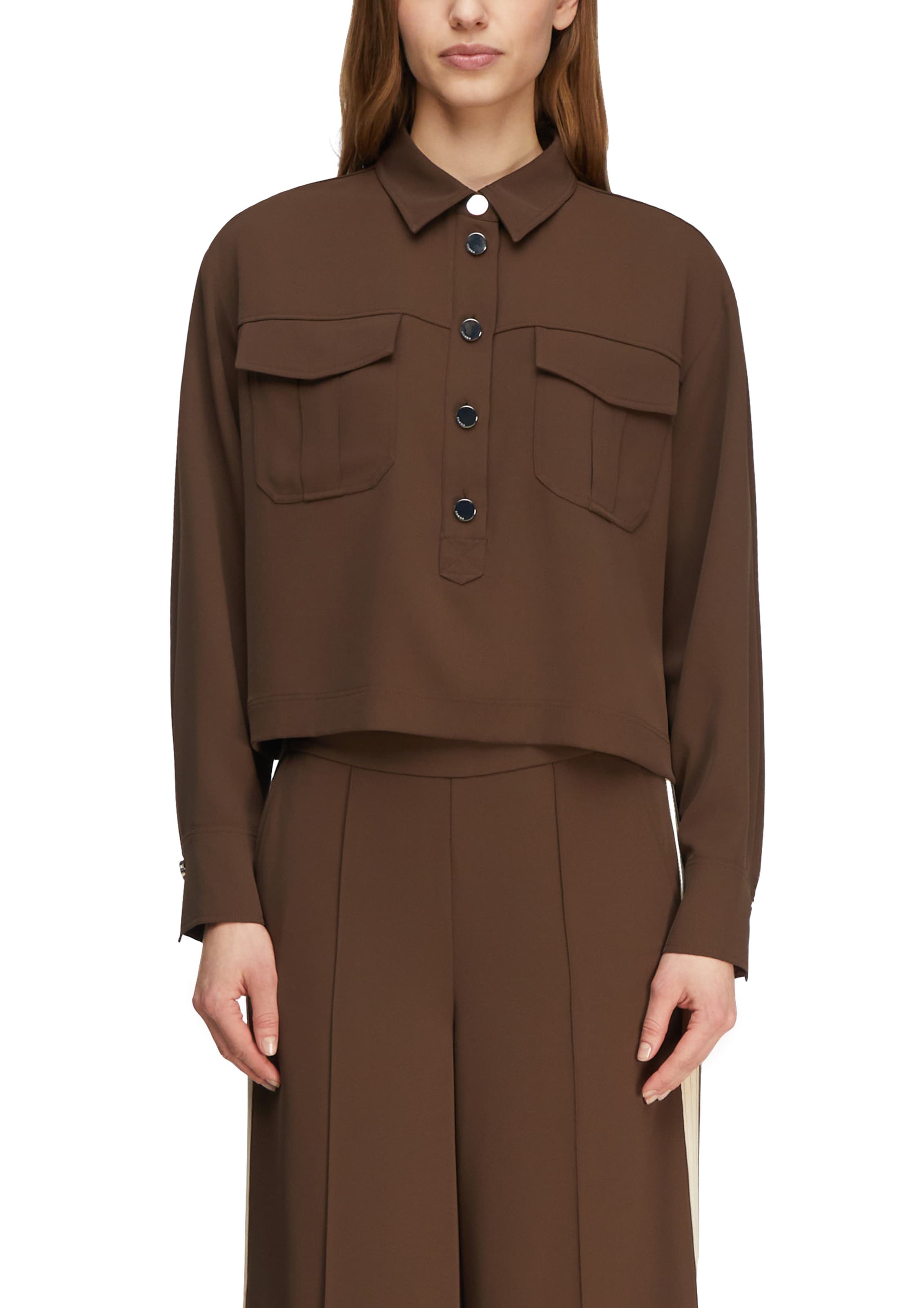 COMMA Bluse in Braun