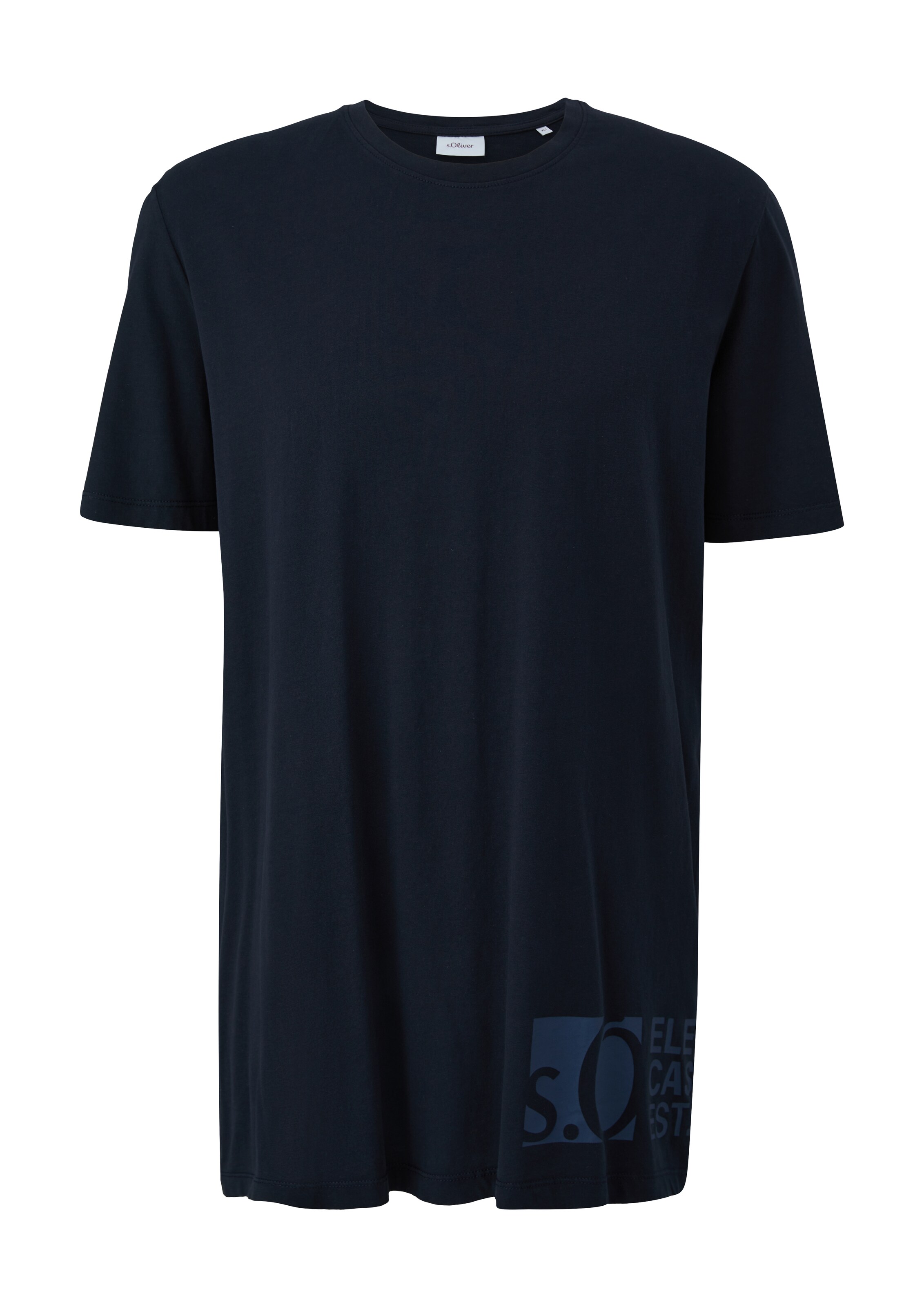 s.Oliver Men Big Sizes Shirt in Blue: front