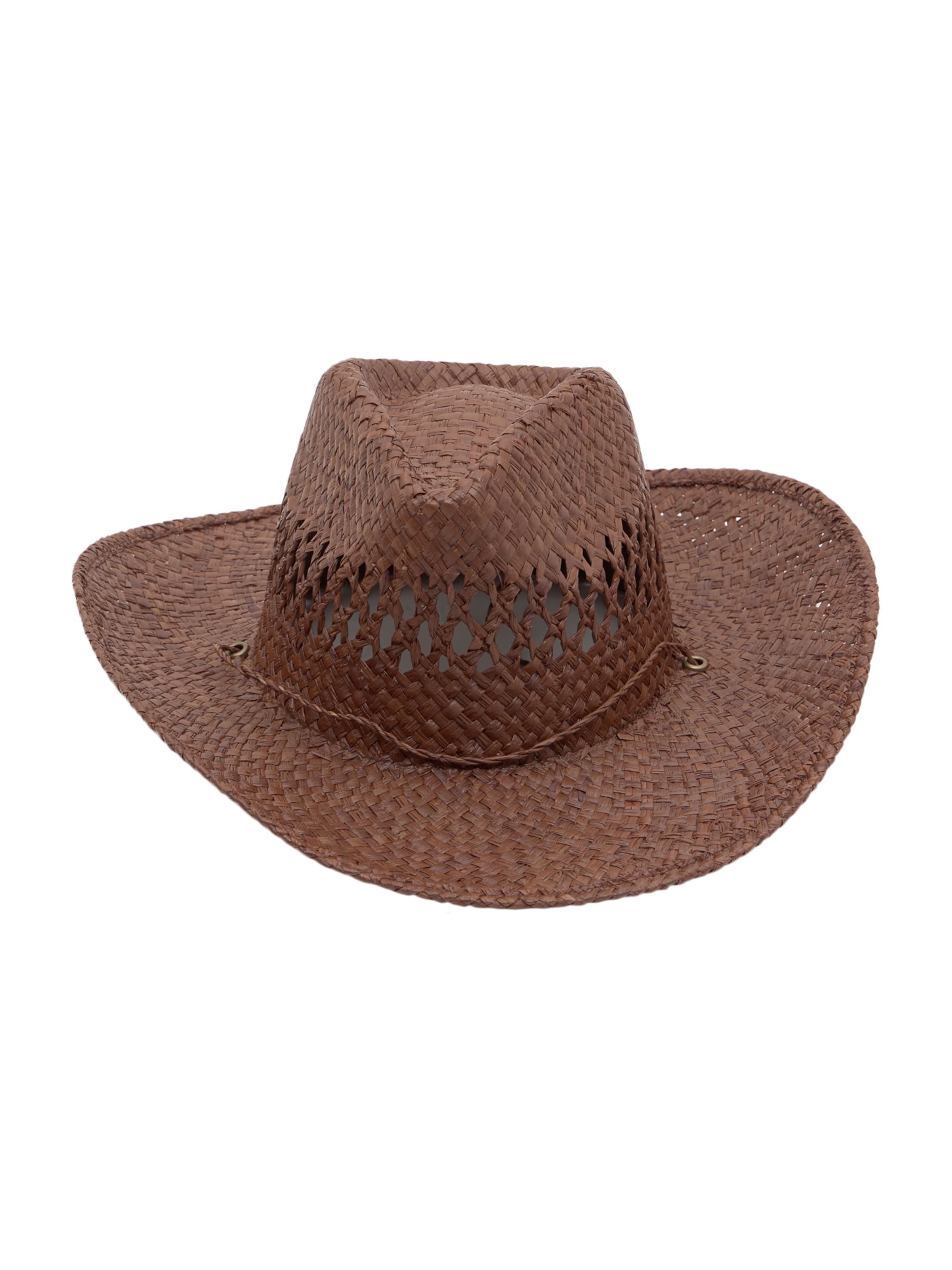 Pull&Bear Hat in Brown: front