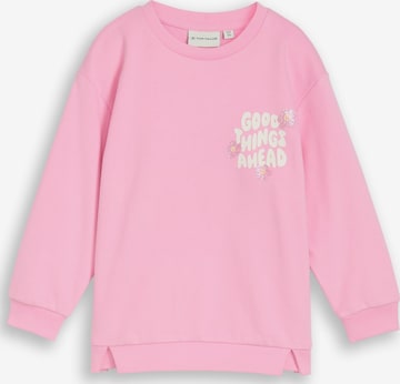 TOM TAILOR Sweatshirt in Roze: voorkant