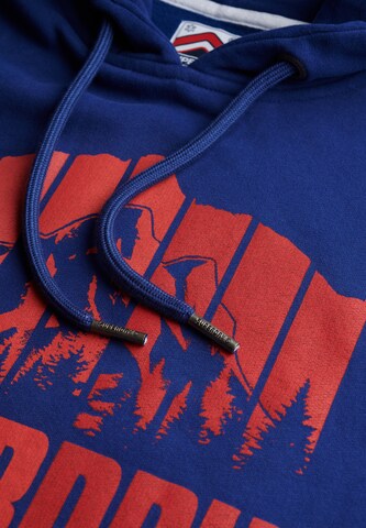 Sweat-shirt 'Mountain Regenbogen' Superdry en bleu