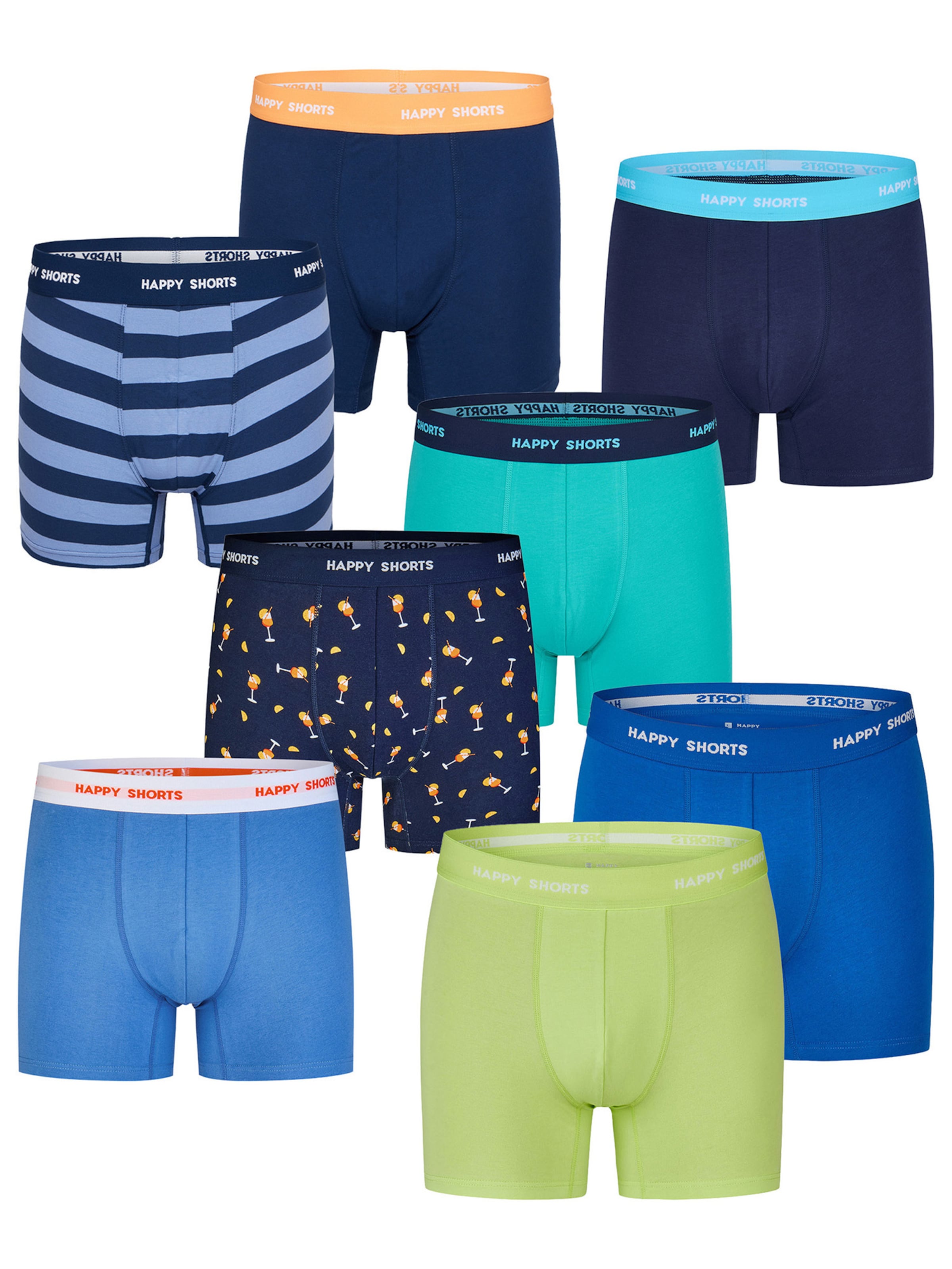 Happy Shorts - Boxers ' Base&Fun ' em azul: frente
