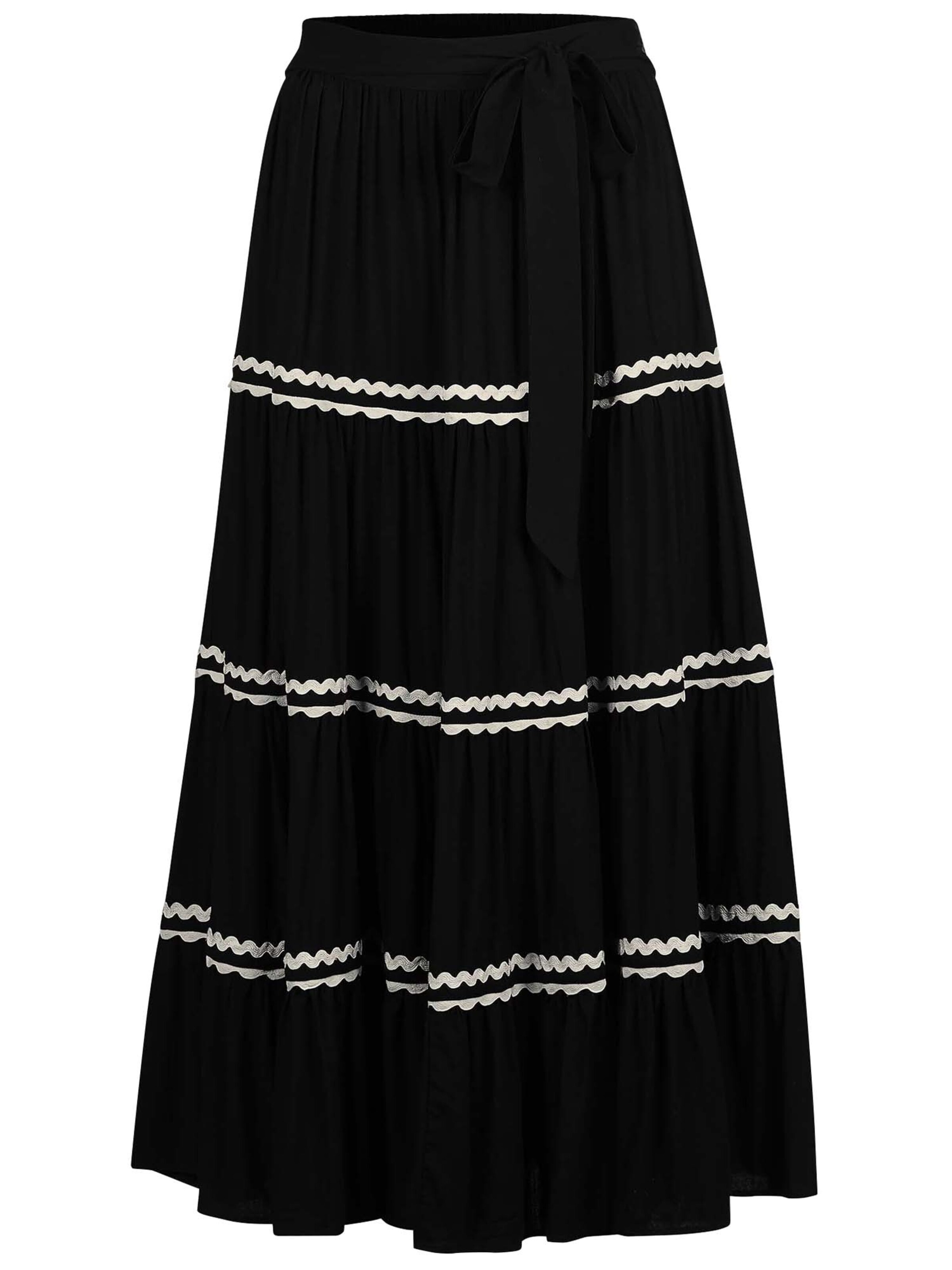 MADELEINE Rock in schwarz / weiß, Produktansicht