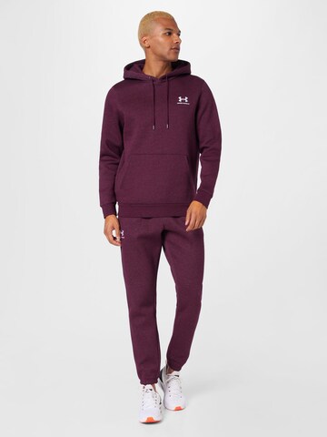 UNDER ARMOUR Sport sweatshirt 'Essential' i röd