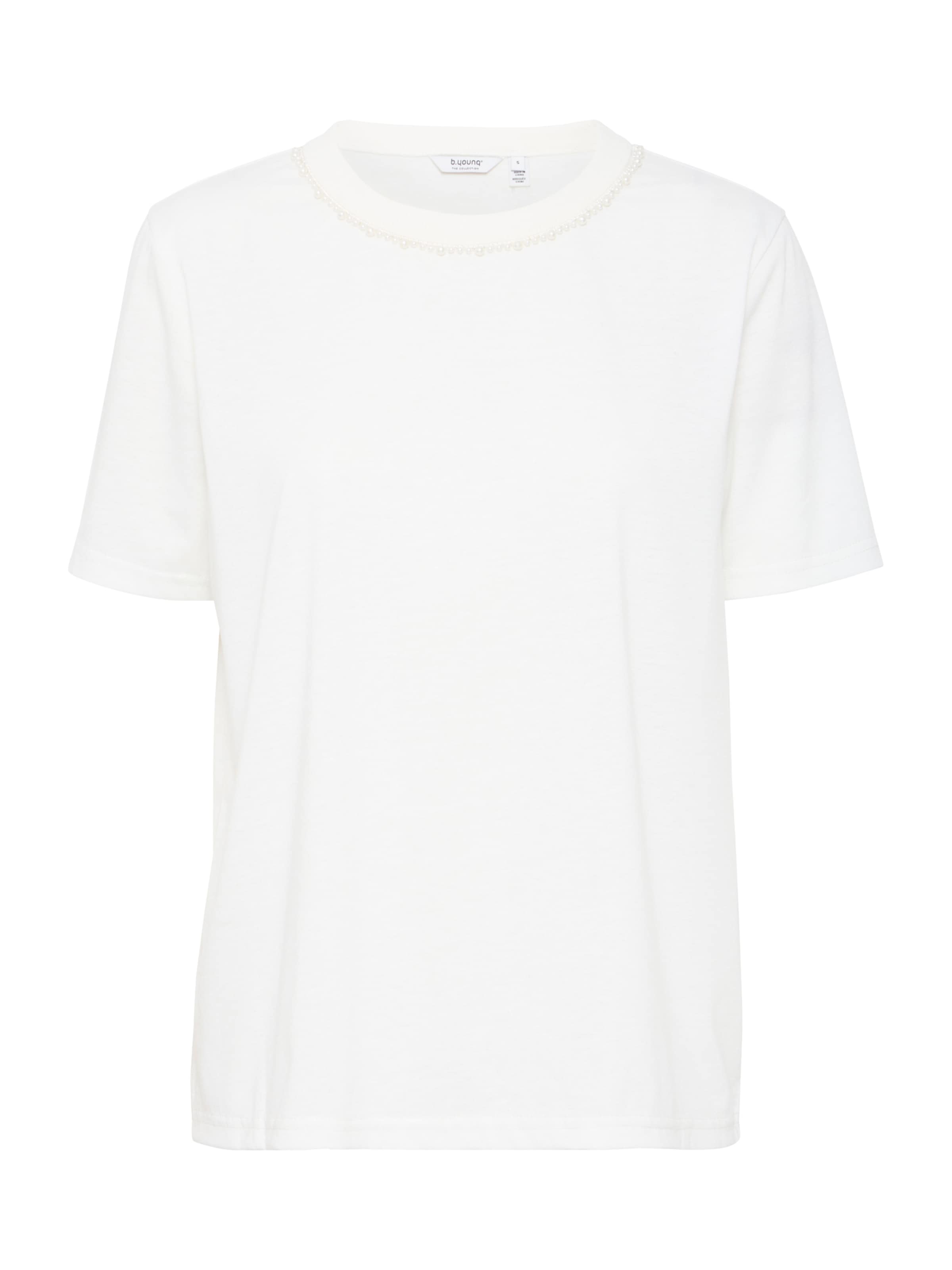 b.young Тениска 'BYROSITA' в бяло: отпред