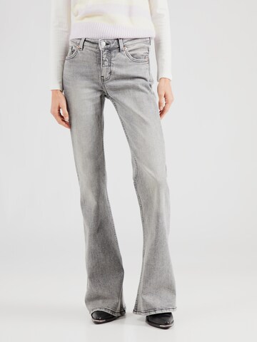 évasé Jean Monki en gris : devant