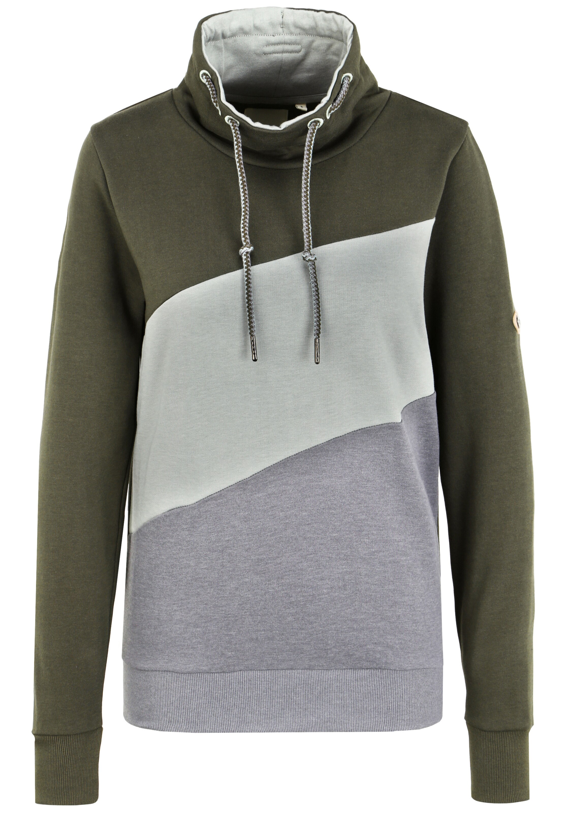 Oxmo Sweatshirt 'Agda' in Groen: voorkant