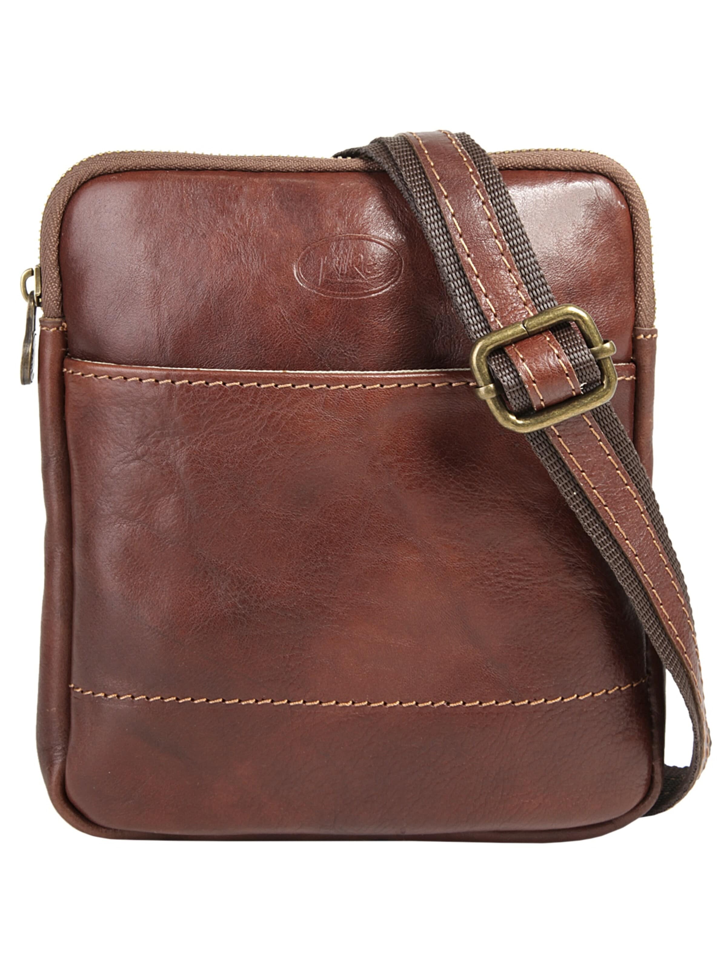 Sac à bandoulière piké en marron : devant