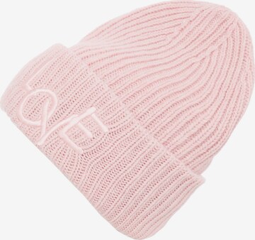 Zwillingsherz Beanie in Pink: front