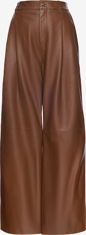 Pantalon à pince faina en beige : devant