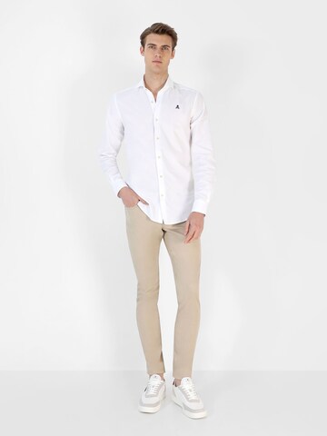 Scalpers Regular fit Button Up Shirt in White