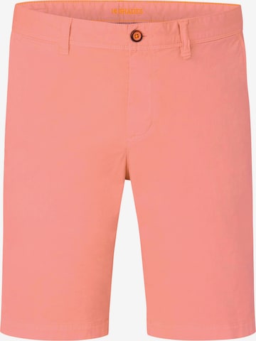 REDPOINT Regular Chino Pants in Orange: front